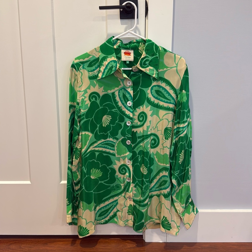Farm Rio Satin Shirt